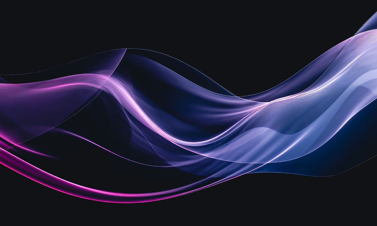 abstract neon lights forming a square in pink and blue