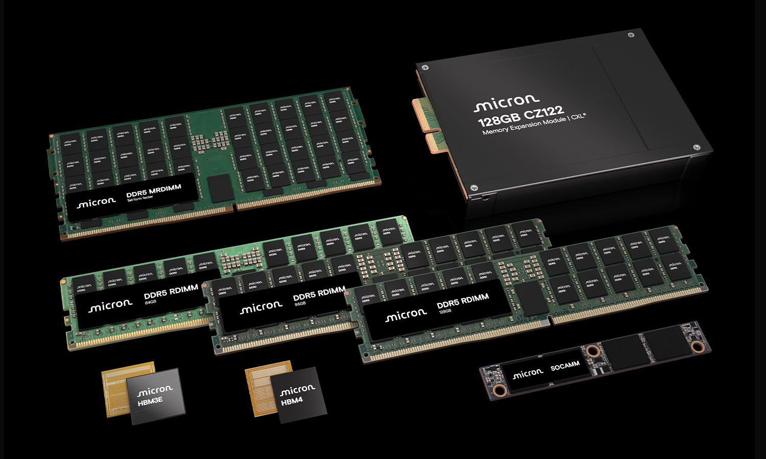 Micron SSD and several Micron modules